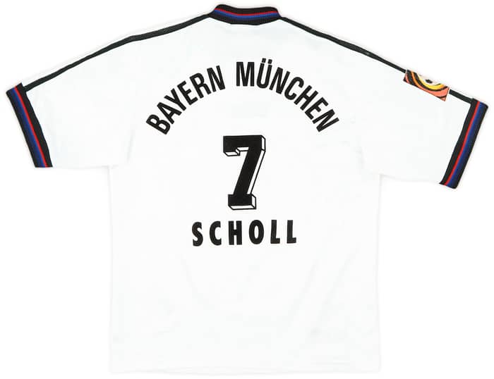 1996-98 Bayern Munich Signed Away Shirt Scholl #7 - 7/10 - (Y)