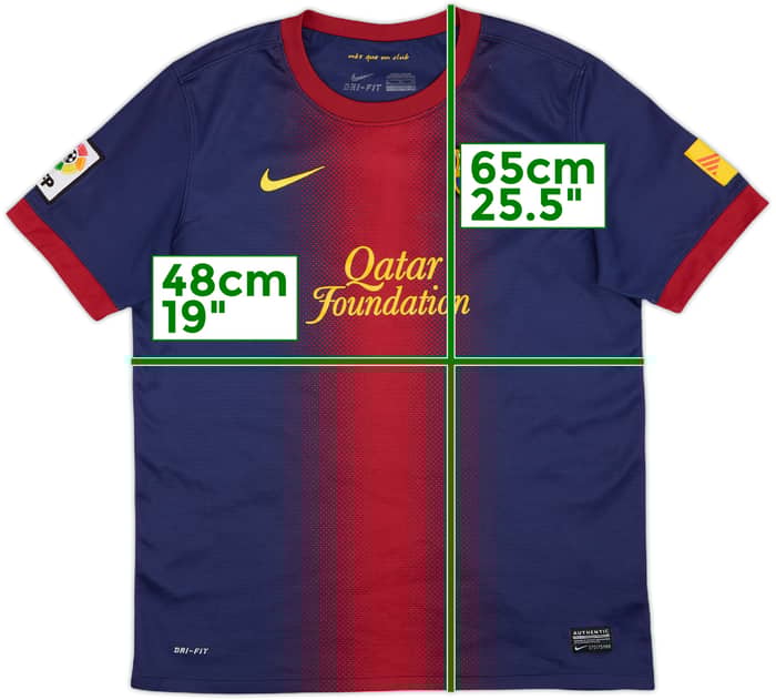 2012-13 Barcelona Home Shirt - 8/10 - (XL.Boys)