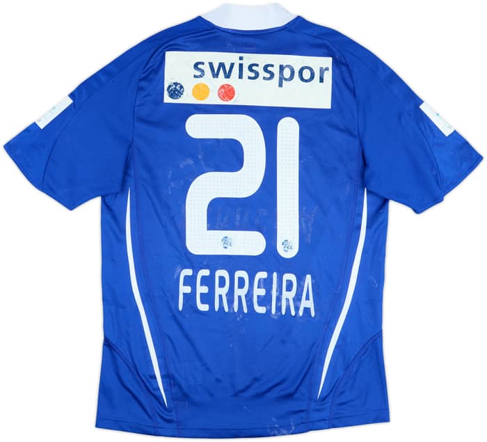 2008-09 Luzern Match Issue Home Shirt Ferreira #21