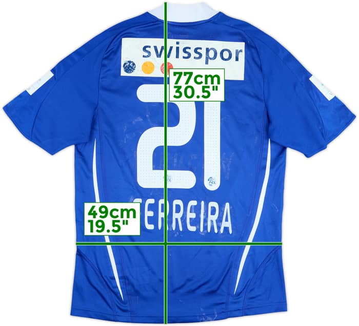2008-09 Luzern Match Issue Home Shirt Ferreira #21