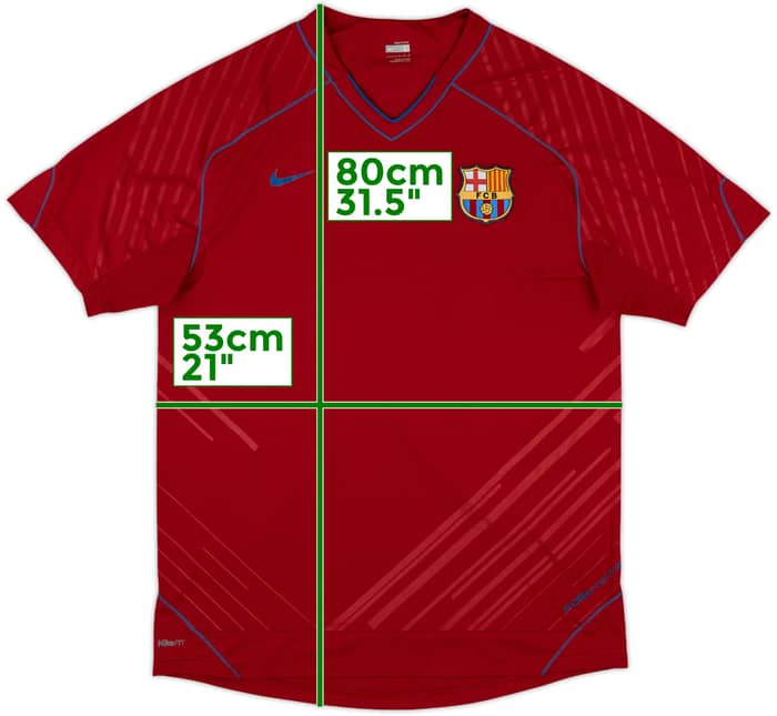 2007-08 Barcelona Nike Training Shirt - 9/10 - (L)