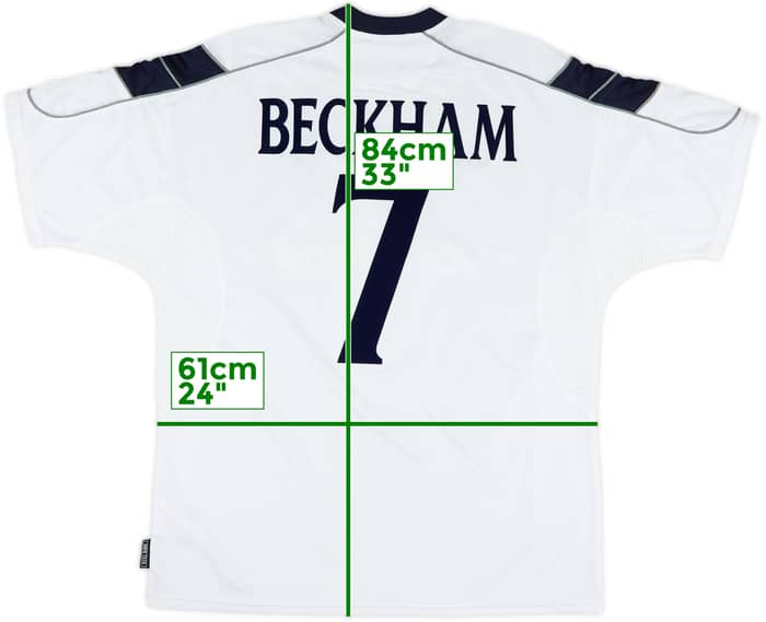 2000-01 Manchester United Away Shirt Beckham #7 - 7/10 - (XL)