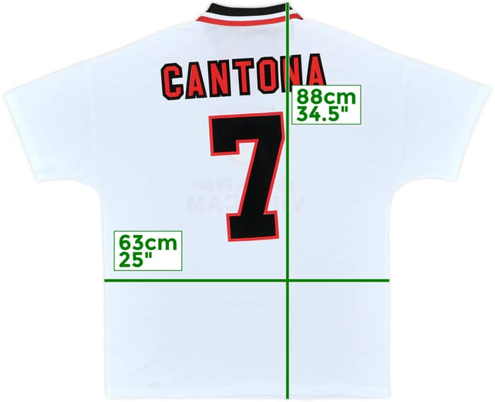 1996-97 Manchester United Away Shirt Cantona #7 - 9/10 - (XL)
