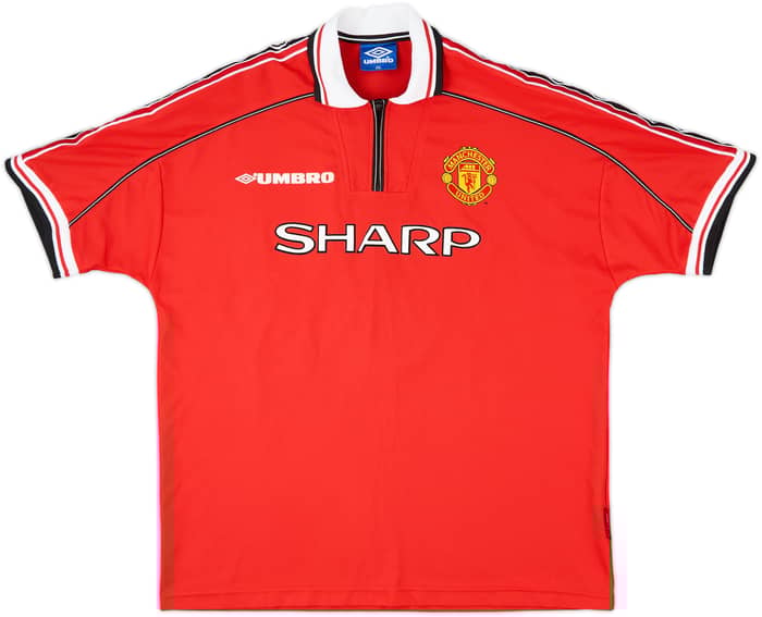 1998-00 Manchester United Home Shirt Beckham #7 - 10/10 - (XXL)