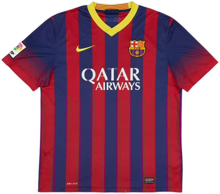 2013-14 Barcelona Home Shirt - 4/10 - (M)