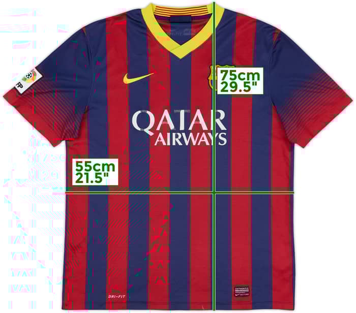 2013-14 Barcelona Home Shirt - 4/10 - (M)