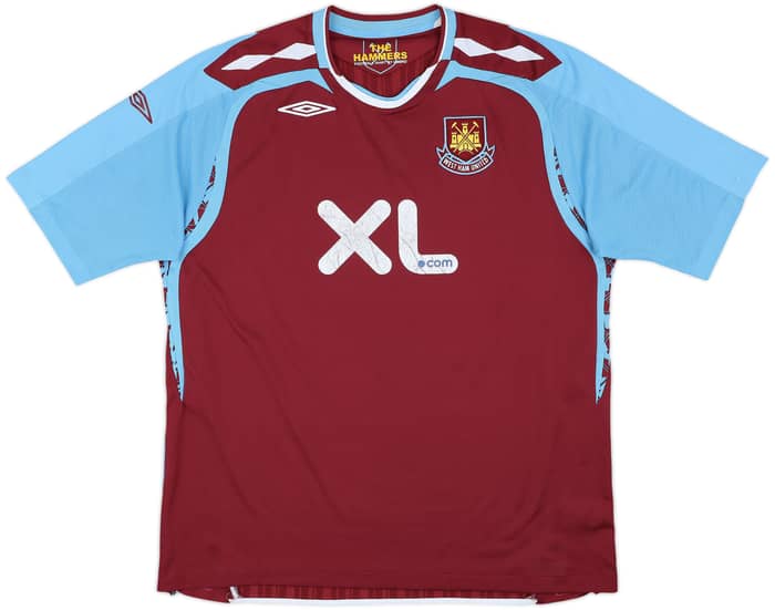 2007-08 West Ham Home Shirt Noble #16 - 6/10 - (XXL)
