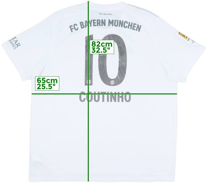 2019-20 Bayern Munich Away Shirt Coutinho #10 - 6/10 - (XXL)