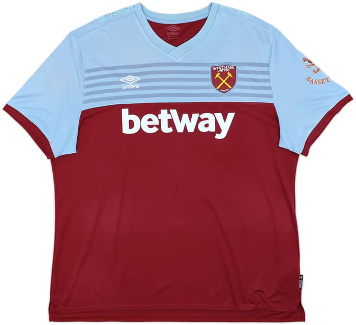 2019-20 West Ham Home Shirt Noble #16 - 9/10 - (3XL)