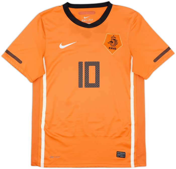 2010-11 Netherlands Home Shirt Sneijder #10 - 5/10 - (S)