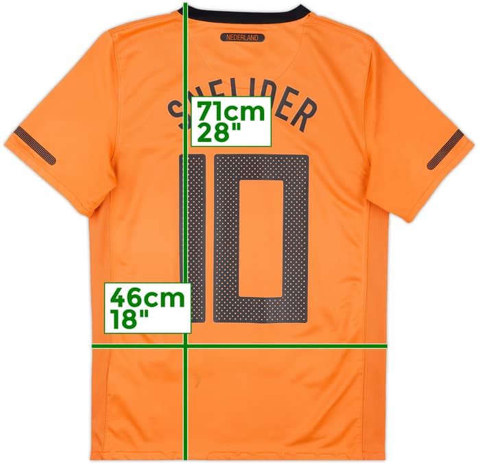 2010-11 Netherlands Home Shirt Sneijder #10 - 5/10 - (S)