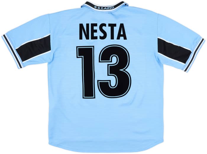 1998-00 Lazio Home Shirt Nesta #13 - 7/10 - (XL.Boys)
