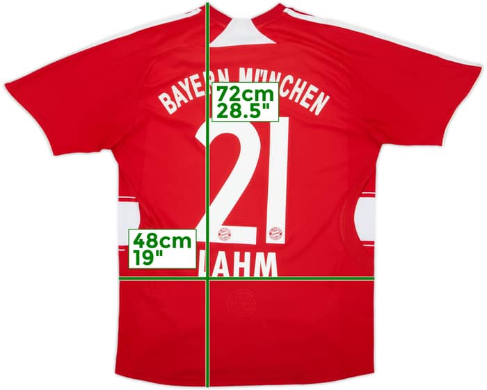 2007-08 Bayern Munich Home Shirt Lahm #21 - 6/10 - (M)