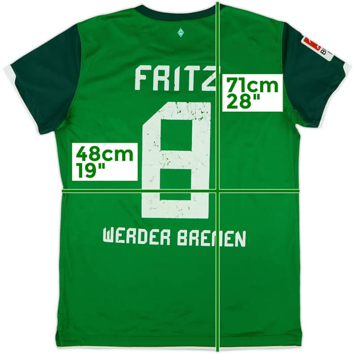 2010-11 Werder Bremen Home Shirt Fritz #8 - 5/10 - (Women's L)