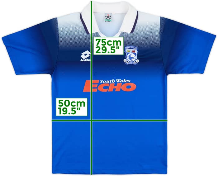 1996-97 Cardiff City Home Shirt - 8/10 - (S)
