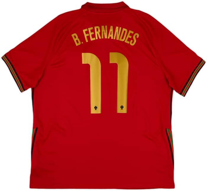 2020-21 Portugal Home Shirt B.Fernandes #11 - 10/10 - (XL)