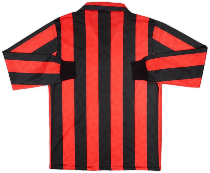 1989-90 AC Milan Home L/S Shirt - 7/10 - (M)