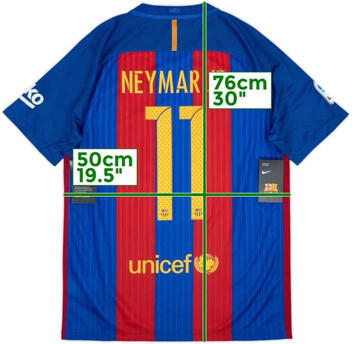 2016-17 Barcelona Home Shirt Neymar Jr #11 (M)