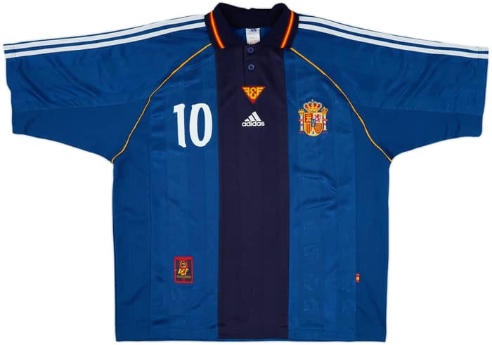 1999-00 Spain Away Shirt Raul #10 - 10/10 - (XL)