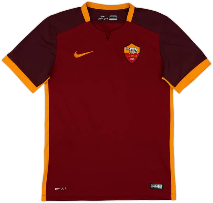 2015-16 Roma Home Shirt Dzeko #9 - 10/10 - (S)