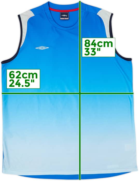 2002-04 England Umbro Training Vest - 10/10 - (XXL)