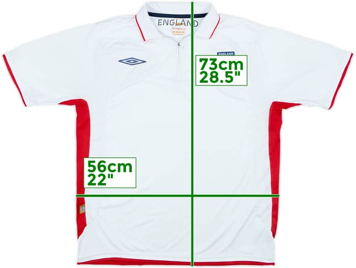 2007-09 England Umbro 1/4 Zip Polo Shirt - 6/10 - (L)
