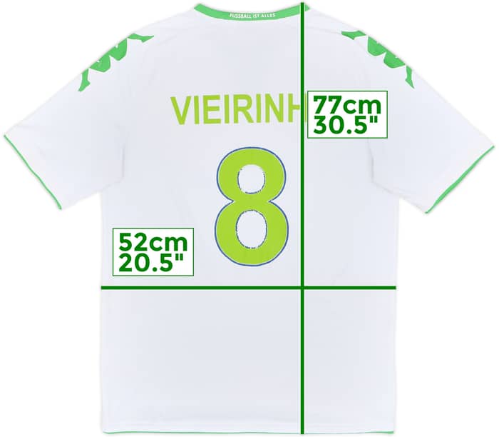 2015-16 Wolfsburg Home Shirt Vierinha #8 - 5/10 - (M)