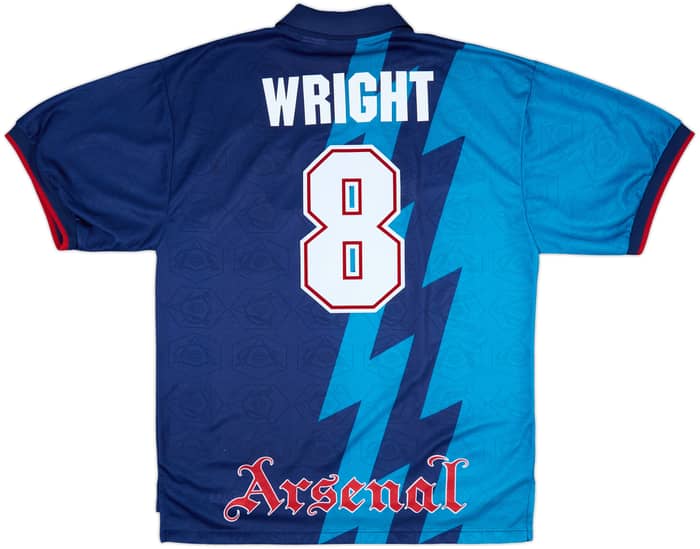 1995-96 Arsenal Away Shirt Wright #8 - 8/10 - (XL)