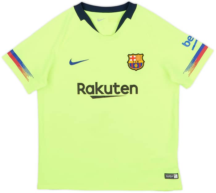 2018-19 Barcelona Away Shirt - 8/10 - (6-7 Years)
