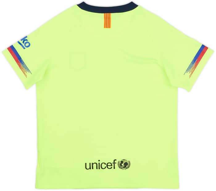 2018-19 Barcelona Away Shirt - 8/10 - (6-7 Years)