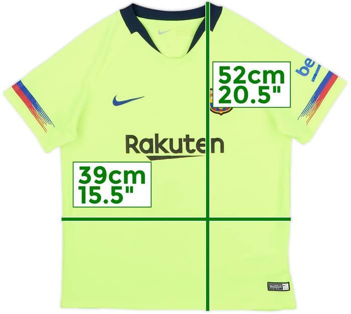 2018-19 Barcelona Away Shirt - 8/10 - (6-7 Years)