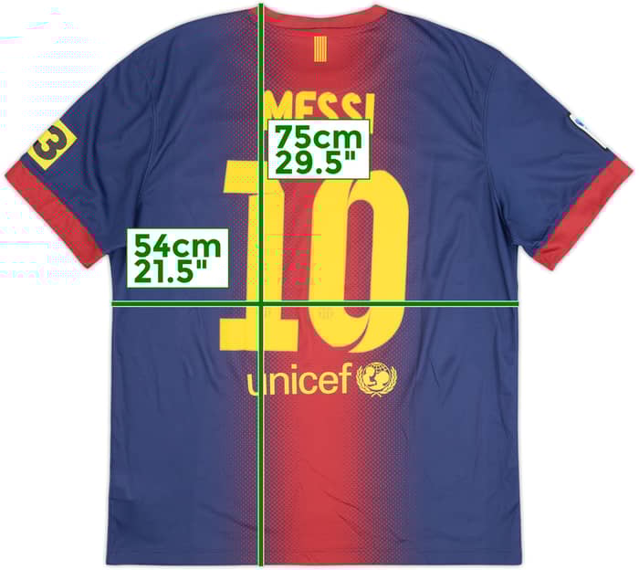 2012-13 Barcelona Camiseta Local Messi #10 - 8/10 - (L)