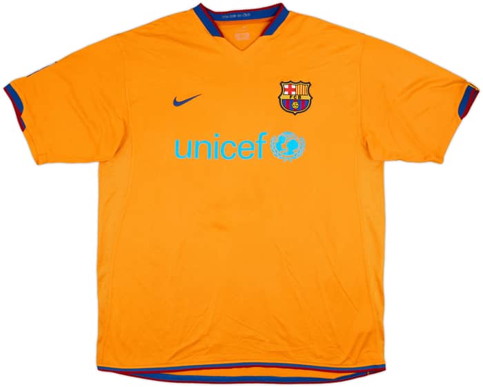 2006-08 Barcelona Away Shirt Ronaldinho #10 - 8/10 - (XL)