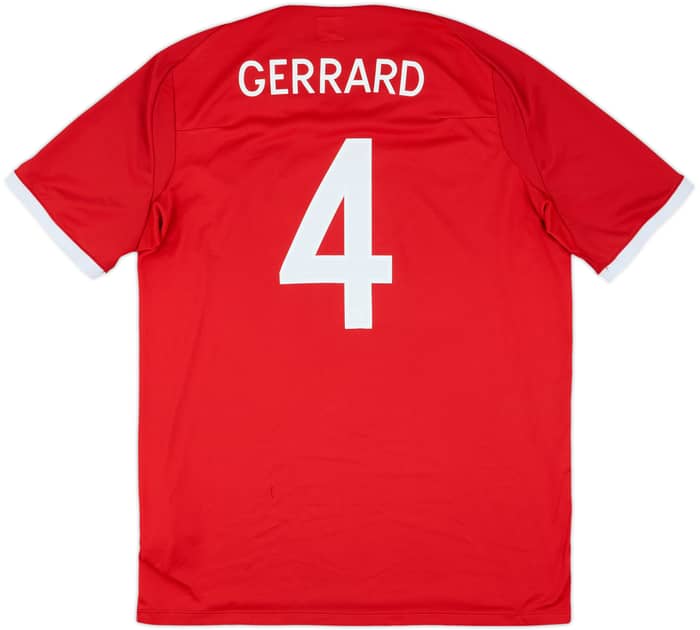 2010-11 England Away Shirt Gerrard #4 - 7/10 - (XXL)