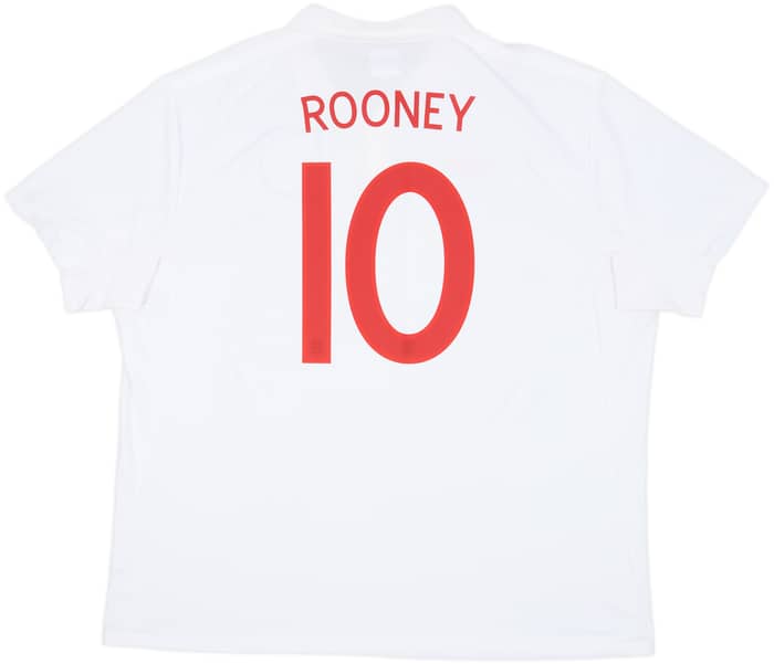 2009-10 England Home Shirt Rooney #10 - 10/10 - (3XL)