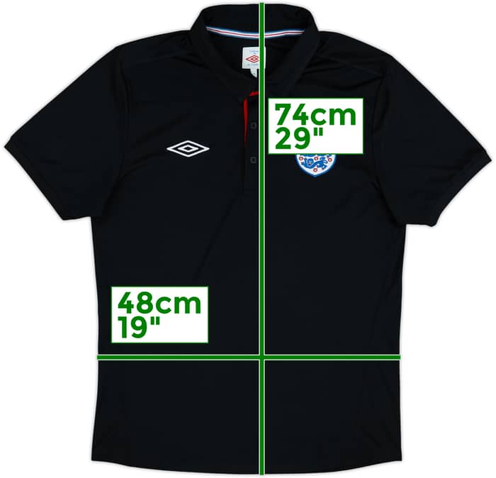 2010-11 Inglaterra Umbro Polo - 6/10 - (M)