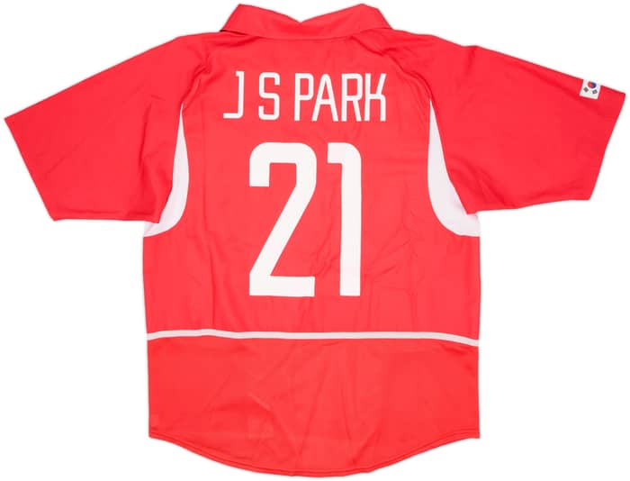 2002-03 South Korea Home Shirt J.S.Park #21 - 8/10 - (L)