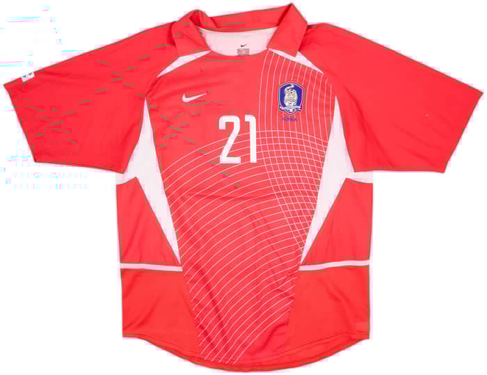 2002-03 South Korea Home Shirt J.S.Park #21 - 8/10 - (L)