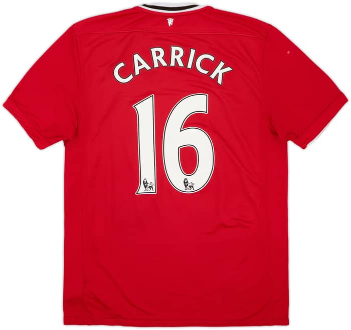 2011-12 Manchester United Home Shirt Carrick #16 - 5/10 - (L)