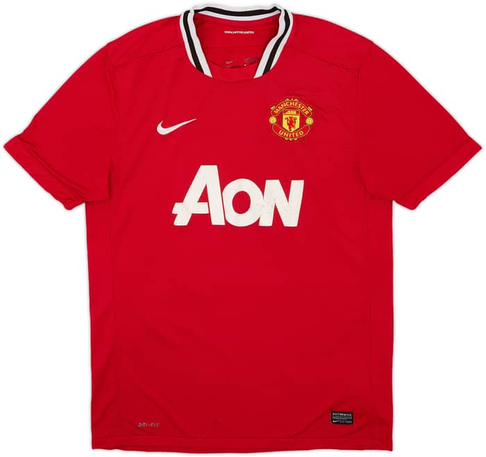 2011-12 Manchester United Home Shirt Carrick #16 - 5/10 - (L)