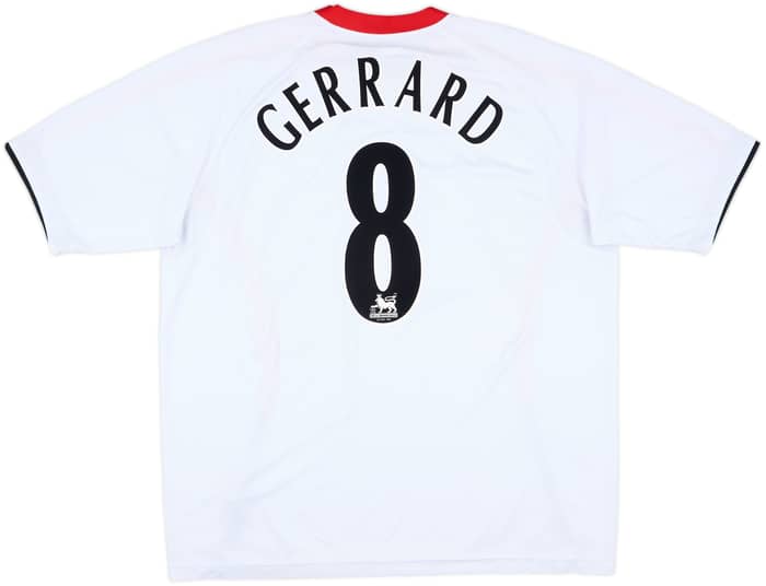 2005-06 Liverpool Away Shirt Gerrard #8 - 8/10 - (XL)
