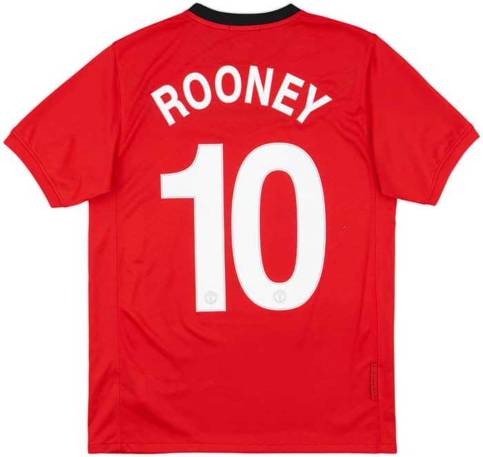 2009-10 Manchester United Home Shirt Rooney #10 - 10/10 - (XL.Boys)