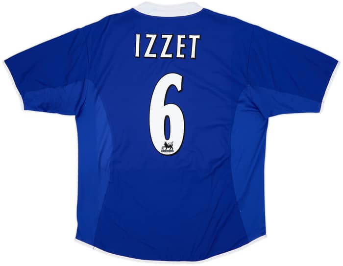 2003-04 Leicester Home Shirt Izzet #6 - 8/10 - (L)
