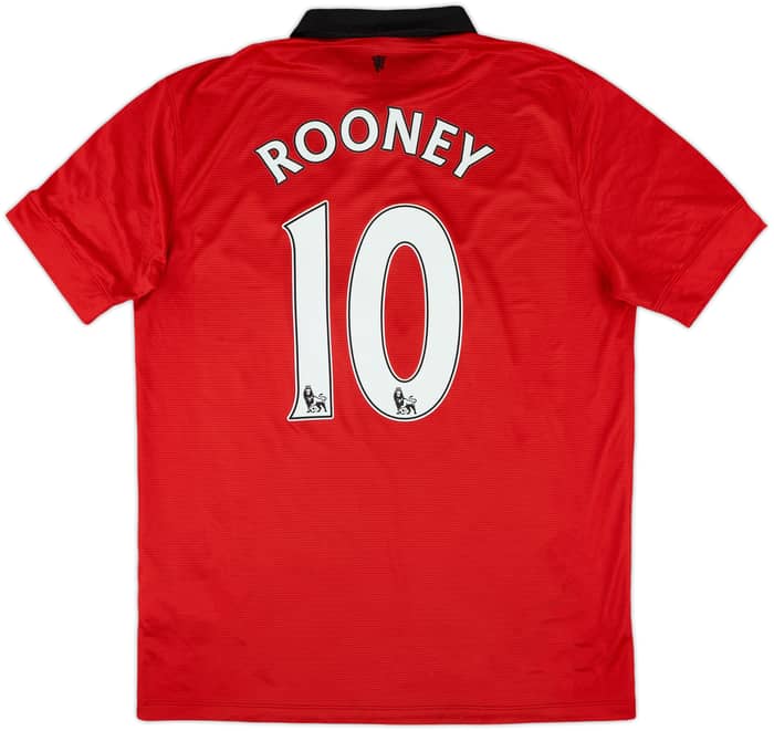 2013-14 Manchester United Home Shirt Rooney #10 - 6/10 - (L)