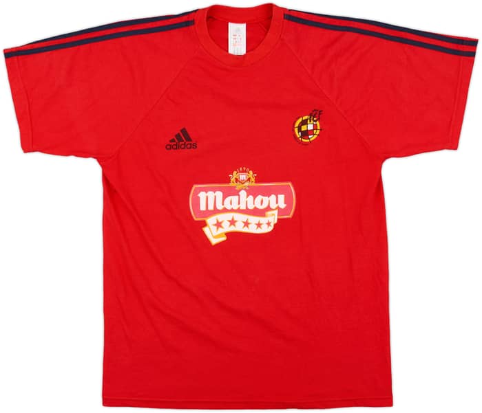 2000-01 Spain adidas Player Issue Cotton Tee - 6/10 - (L)