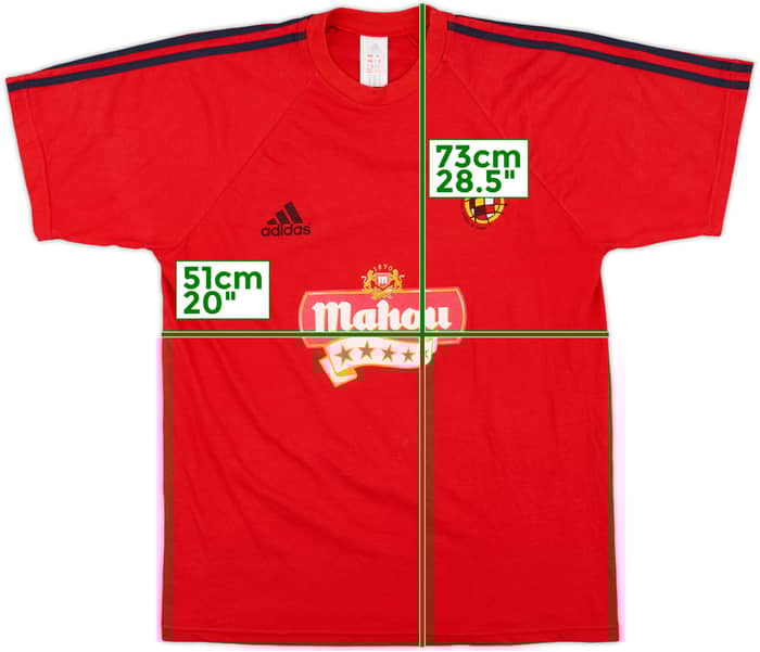 2000-01 Spain adidas Player Issue Cotton Tee - 6/10 - (L)