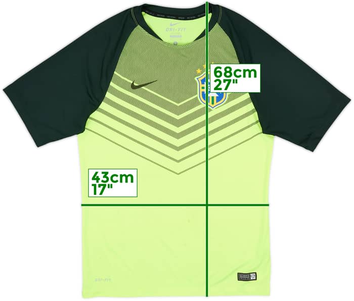 2014-15 Brazil Nike Training Shirt - 6/10 - (S)