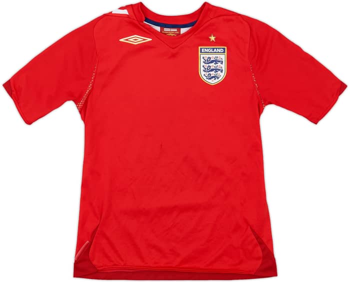 2006-08 England Away Shirt - 5/10 - (M.Boys)
