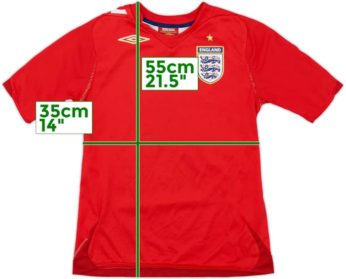 2006-08 England Away Shirt - 5/10 - (M.Boys)