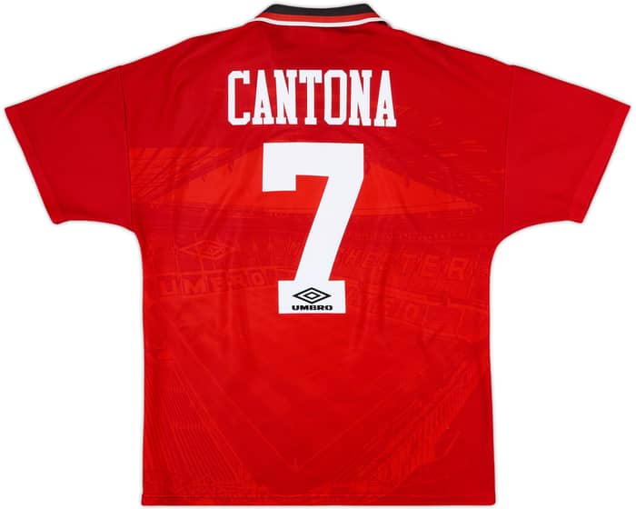 1994-96 Manchester United Home Shirt Cantona #7 - 8/10 - (M)